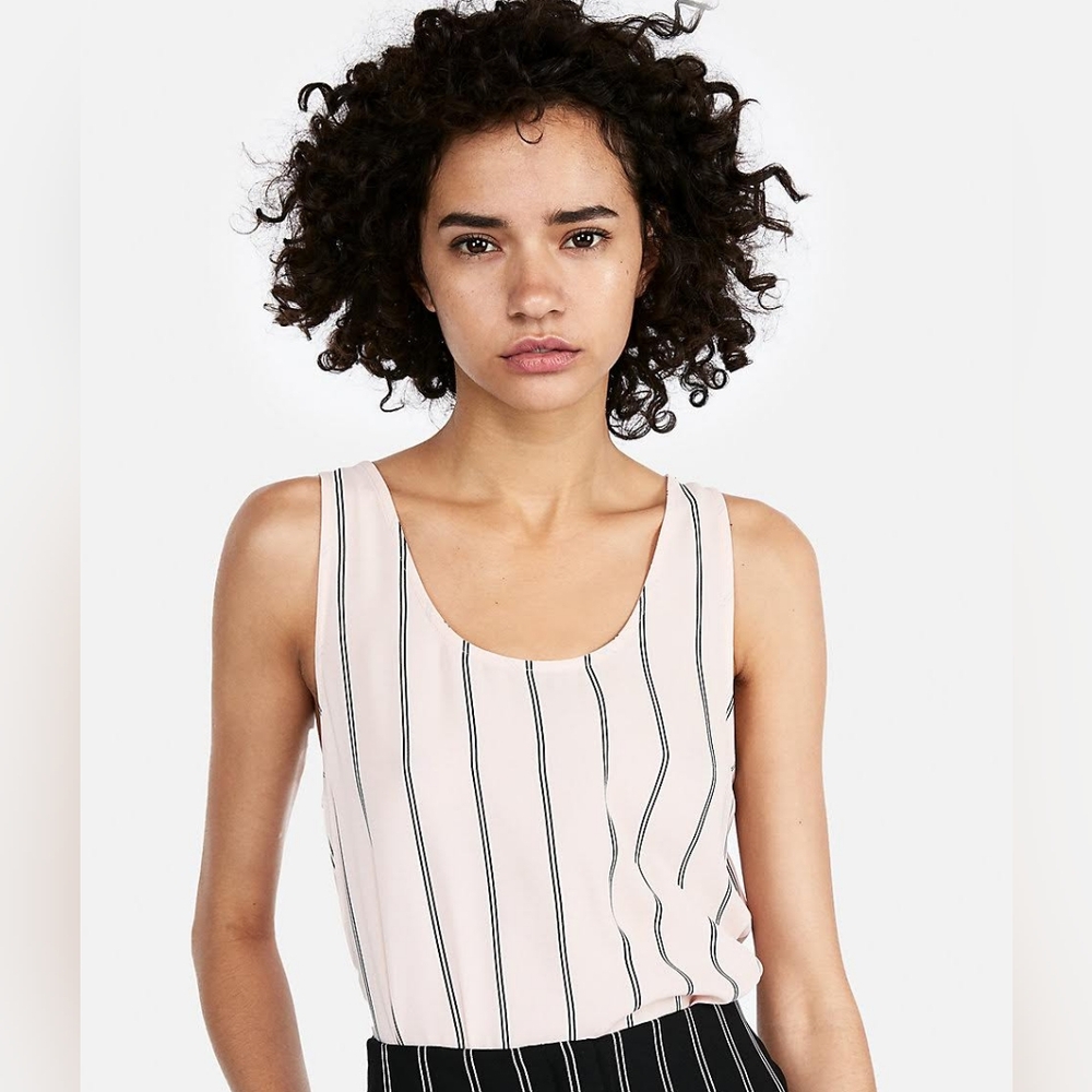 $2 If Bundled - Express Striped Scoop Neck Tank